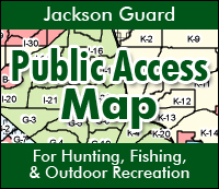Jackson Guard Daily Access Map for Hunting, Fishing, and Outdoor Recreation. Click to Download (PDF)